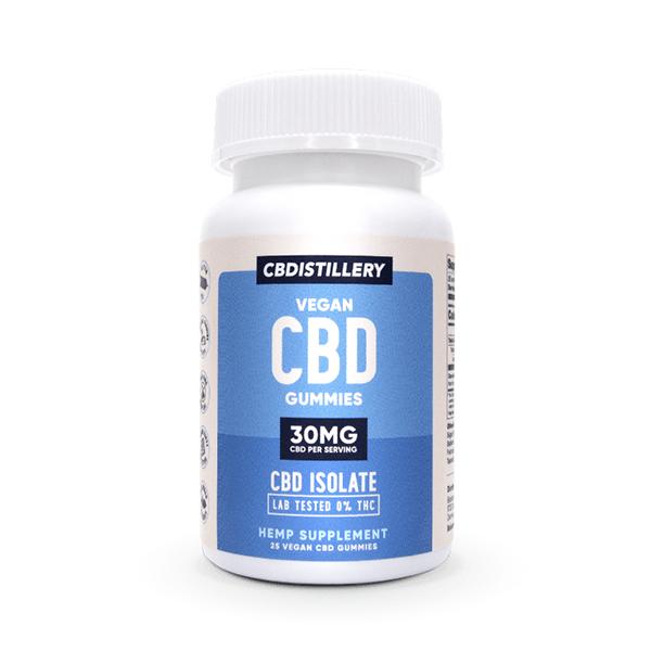 CBDistillery Vegan CBD Gummies 25ct (30mg per serving)
