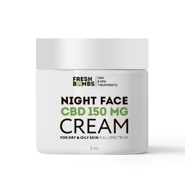 Fresh Bombs CBD Night Face Cream 150mg 2 oz