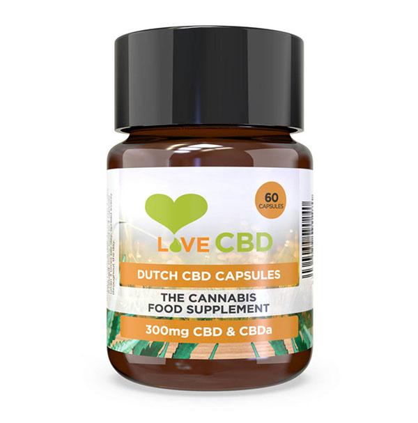 Dutch CBD Capsules 300mg 60 capsules