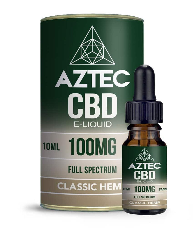 Aztec CBD: Classic Hemp CBD E-Liquid (10ml Up to 500mg) - UK CBD Vape