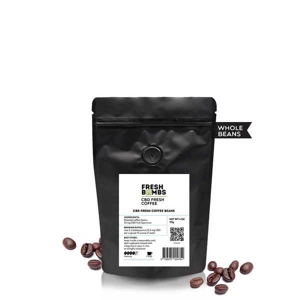 CBD Fresh Coffee Beans (4oz 35mg)