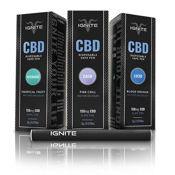 Ignite CBD: Disposable Vape Pen (5ml 150mg) - CBD Vape Kits Ignite CBD: Disposable Vape Pen (5ml 150mg) - CBD Vape Kits